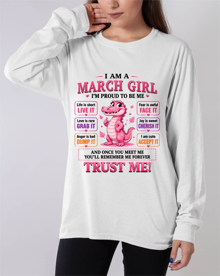 MARCH GIRL CUTE ALLIGATOR TEE - FOR WOMEN - TLEE03 (SKU2607-236-03)