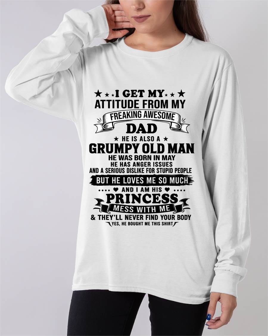 MAY - AWESOME DAD PRINCESS SHIRT - FROM DAD - TLEE05 (SKU2607-352-05)