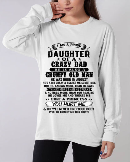 AUGUST - PROUD DAUGHTER OF DAD - FROM DAD - TLEE08 (SKU2606-209-08)