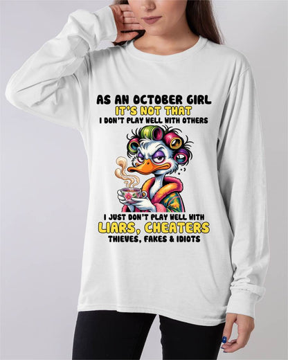 OCTOBER GIRL - I PLAY NICE JUST NOT WITH EVERYONE - FOR WOMEN - TLEE10 (SKU2604-27-10)