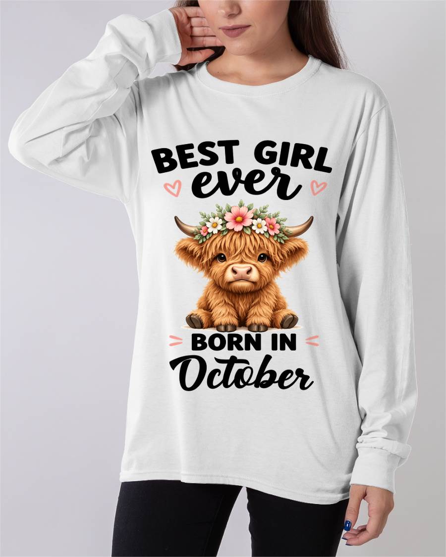 OCTOBER - BEST GIRL EVER - FOR WOMEN - TLEE10 (SKU2607-198-10)