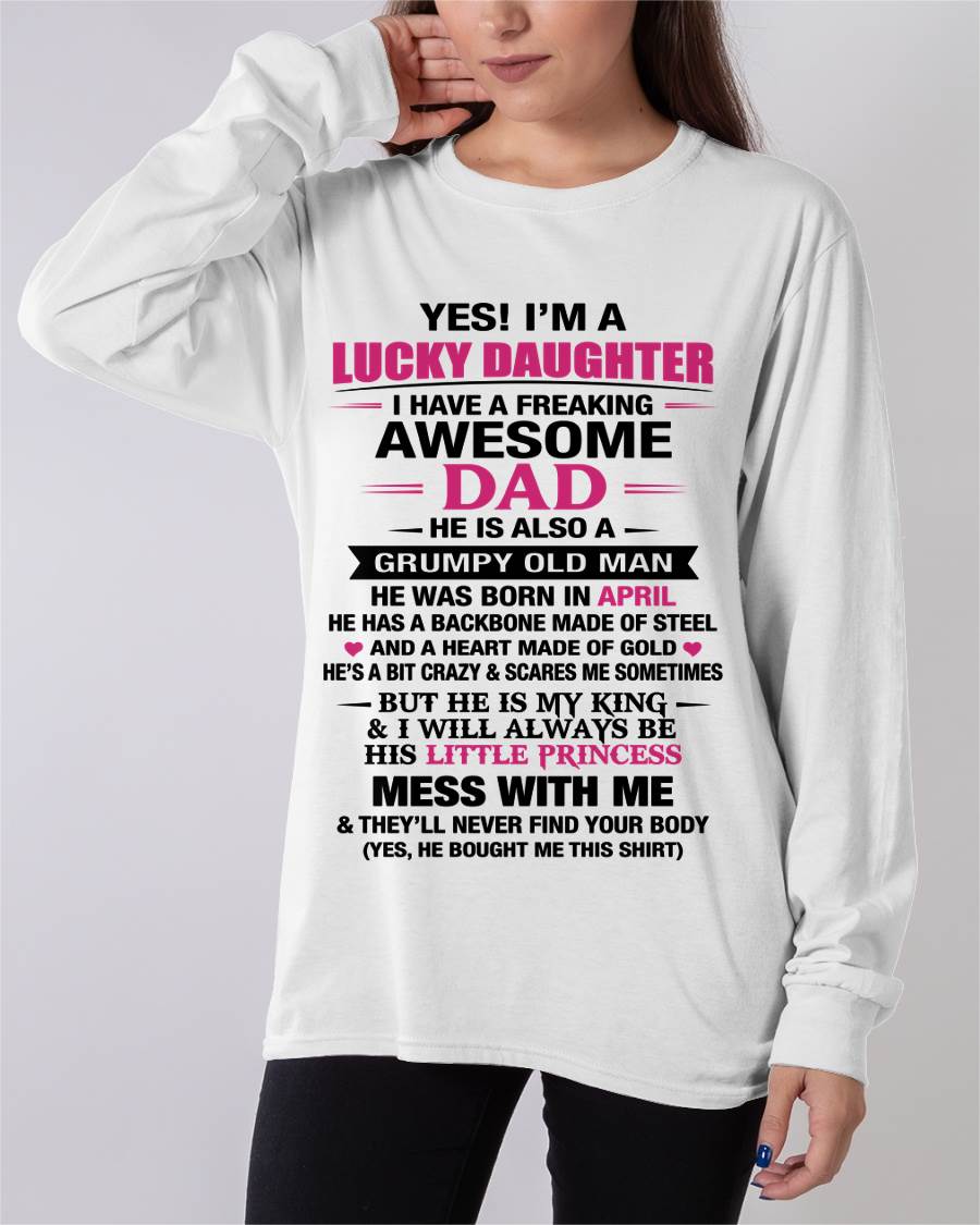 APRIL - A LUCKY DAUGHTER – DADDY’S LITTLE PRINCESS - FROM DAD - TLEE04 (SKU2604-16-04)