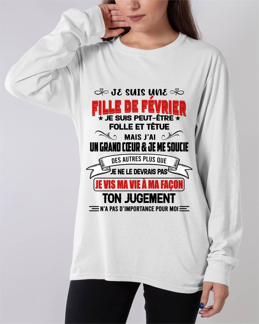 FILLE DE FÉVRIER – FIÈRE ET LIBRE – POUR LES FEMMES - TLEE02 (SKU2603-354-02)