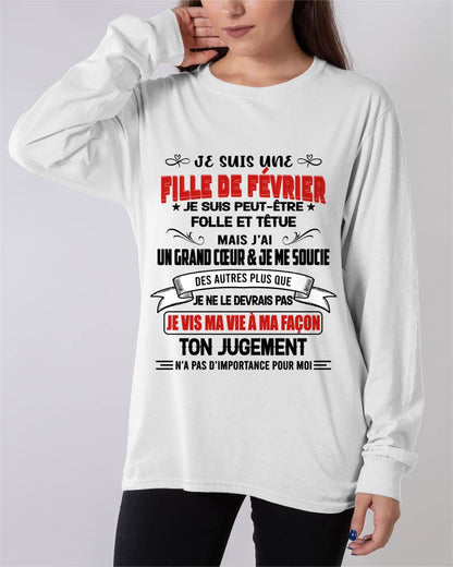 FILLE DE FÉVRIER – FIÈRE ET LIBRE – POUR LES FEMMES - TLEE02 (SKU2603-354-02)