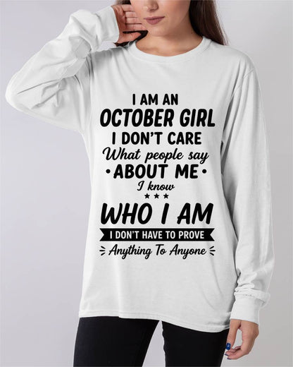 OCTOBER – I DON'T CARE WHAT PEOPLE SAY ABOUT ME - FOR WOMEN - TLEE10 (SKU2606-379-10)