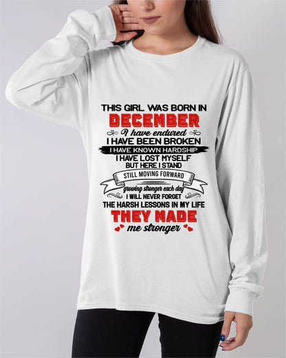 DECEMBER - EVERY HARD LESSON MADE ME STRONGER - FOR WOMEN - TLEE12 (SKU2602-22-12)