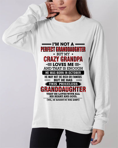 OCTOBER - PRICELESS GRANDDAUGHTER - FROM GRANDPA - TLEE10 (SKU2608-446-10)