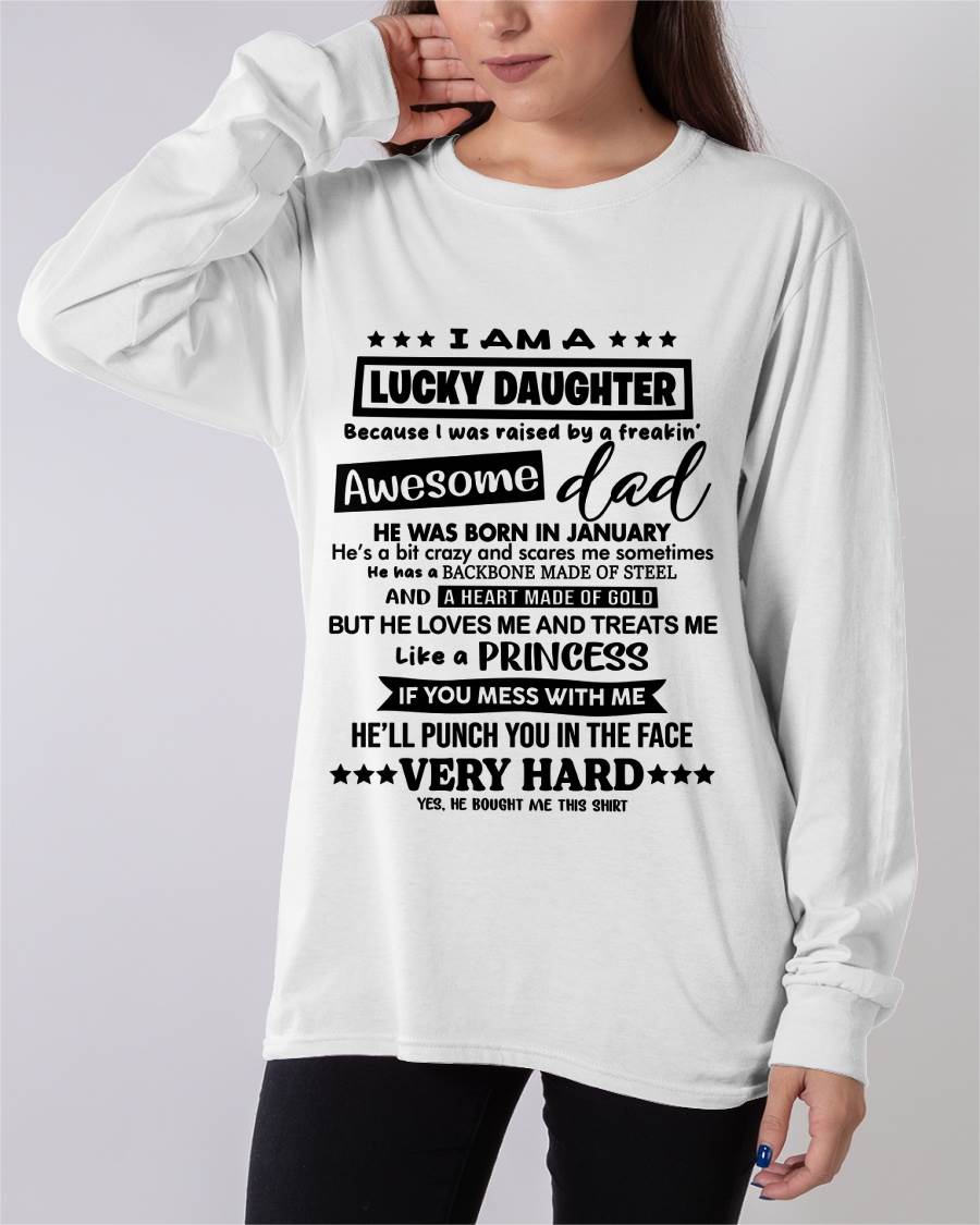 JANUARY- I AM A LUCKY DAUGHTER BECAUSE I WAS RAISED BY A FREAKIN' AWESOME DAD - FROM DAD - TLEE01 (SKU2603-177-01)