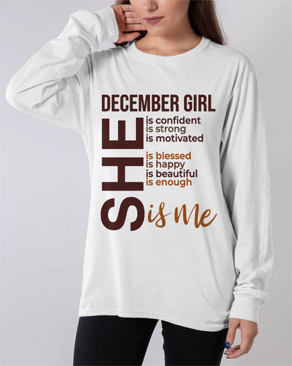 DECEMBER BORN GIRL – CONFIDENT & STRONG - FOR WOMEN - TLEE12 (SKU2605-04-12)
