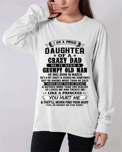 MARCH - PROUD DAUGHTER OF DAD - FROM DAD - TLEE03 (SKU2606-209-03)