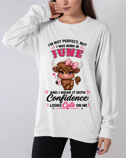JUNE BORN CONFIDENCE TEE - FOR WOMEN - TLEE06 (SKU2608-118-06)