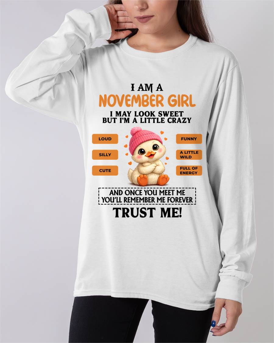 NOVEMBER GIRL - SWEET, LOUD, AND A LITTLE WILD, FULL OF LIFE AND ENERGY - FOR WOMEN - TLEE11 (SKU2603-200-11)
