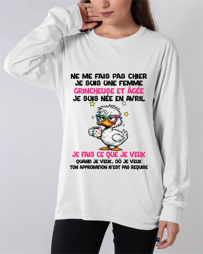 JE SUIS UNE FILLE D’AVRIL - POUR FEMME - TLEE04 (SKU2604-117-04)