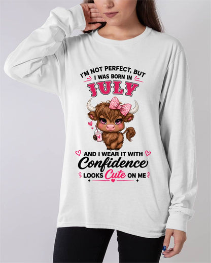JULY BORN CONFIDENCE TEE - FOR WOMEN - TLEE07 (SKU2608-118-07)