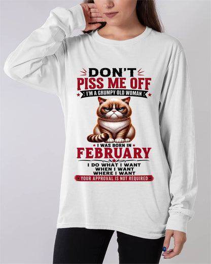 FEBRUARY – ZERO PATIENCE FUNNY CAT - FOR WOMEN - TLEE02 (SKU2608-291-02)
