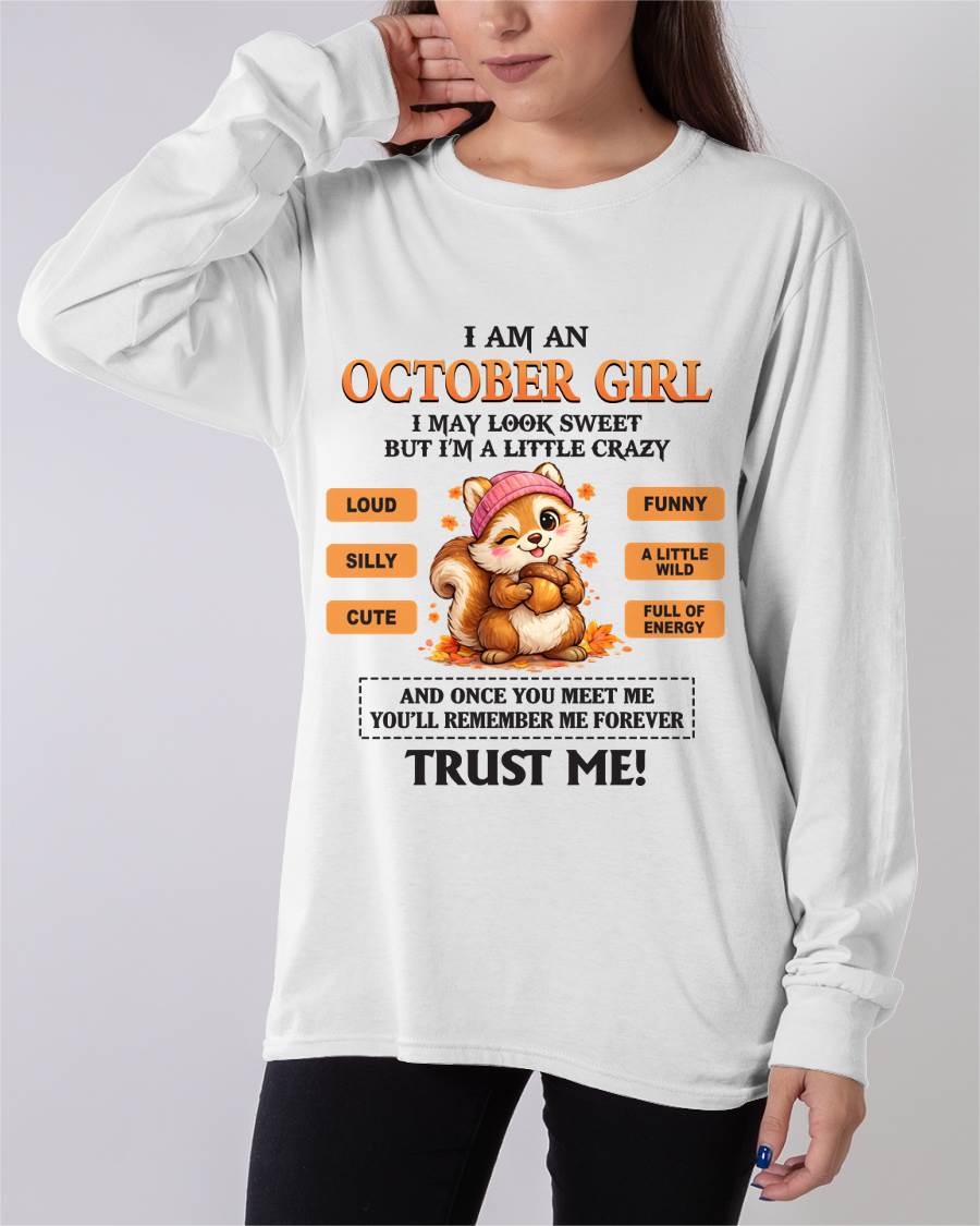 OCTOBER GIRL - SWEET BUT A LITTLE CRAZY AND FULL OF ENERGY - FOR WOMEN - TLEE10 (SKU2603-126-10)