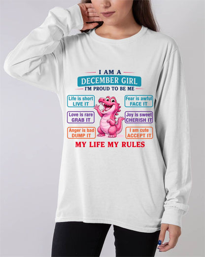 DECEMBER GIRL – MY LIFE MY RULES - FOR WOMEN - TLEE12 (SKU2604-245-12)