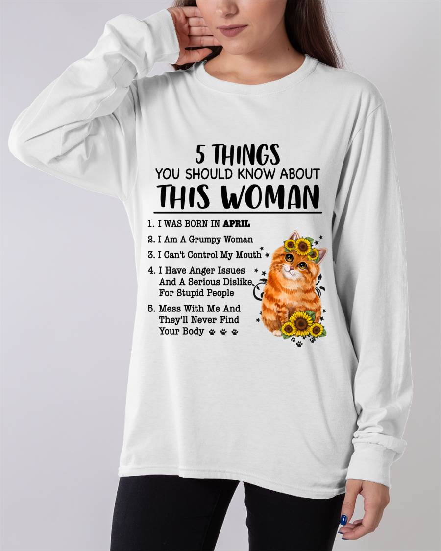 APRIL - 5 THINGS YOU SHOULD KNOW ABOUT THIS WOMAN - FOR WOMEN - TLEE04 (SKU2602-186-04)