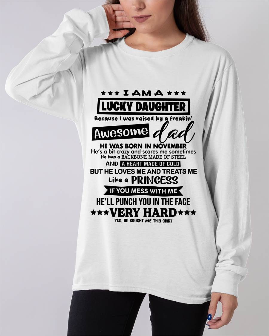 NOVEMBER - I AM A LUCKY DAUGHTER BECAUSE I WAS RAISED BY A FREAKIN' AWESOME DAD - FROM DAD - TLEE11 (SKU2603-177-11)