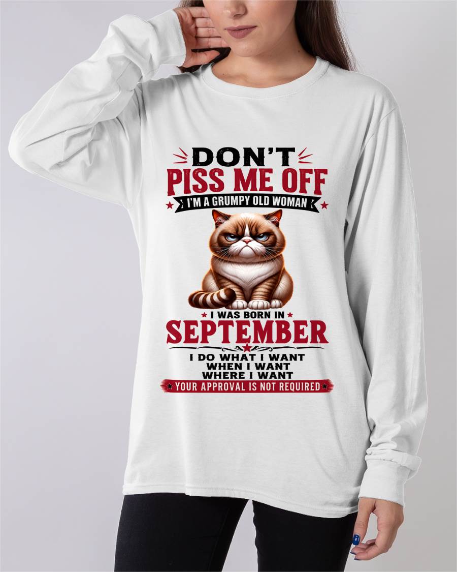 SEPTEMBER – ZERO PATIENCE FUNNY CAT - FOR WOMEN - TLEE09 (SKU2608-291-09)