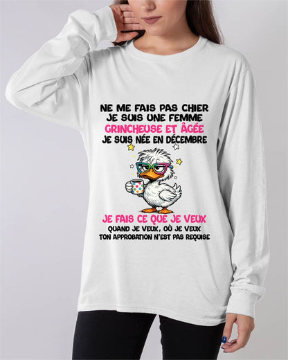 JE SUIS UNE FILLE DE DÉCEMBRE - POUR FEMME - TLEE12 (SKU2604-117-12)