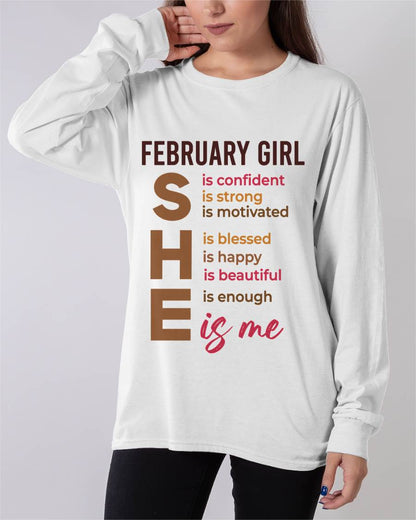 FEBRUARY GIRL - SHE IS ME - FOR WOMEN - TLEE02 (SKU2607-164-02)