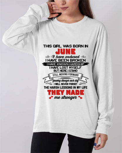JUNE - EVERY HARD LESSON MADE ME STRONGER - FOR WOMEN - TLEE06 (SKU2602-22-06)