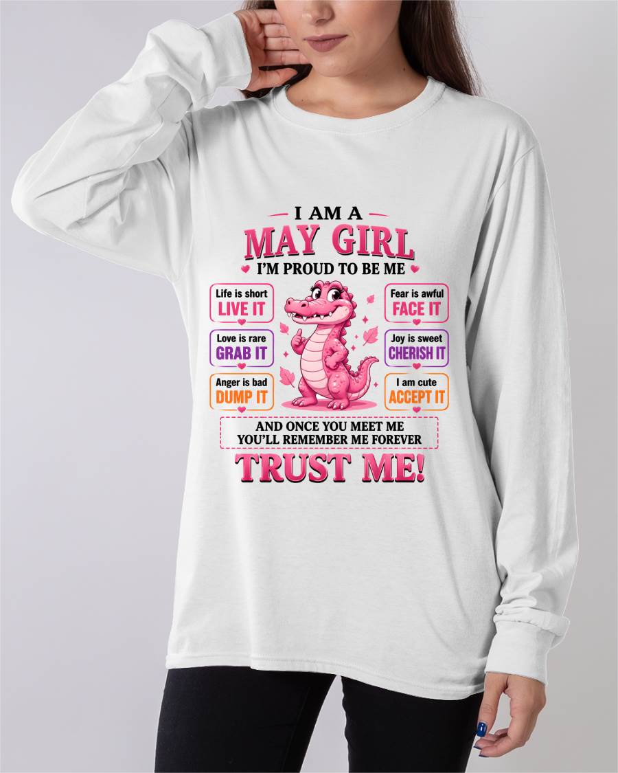 MAY GIRL CUTE ALLIGATOR TEE - FOR WOMEN - TLEE05 (SKU2607-236-05)