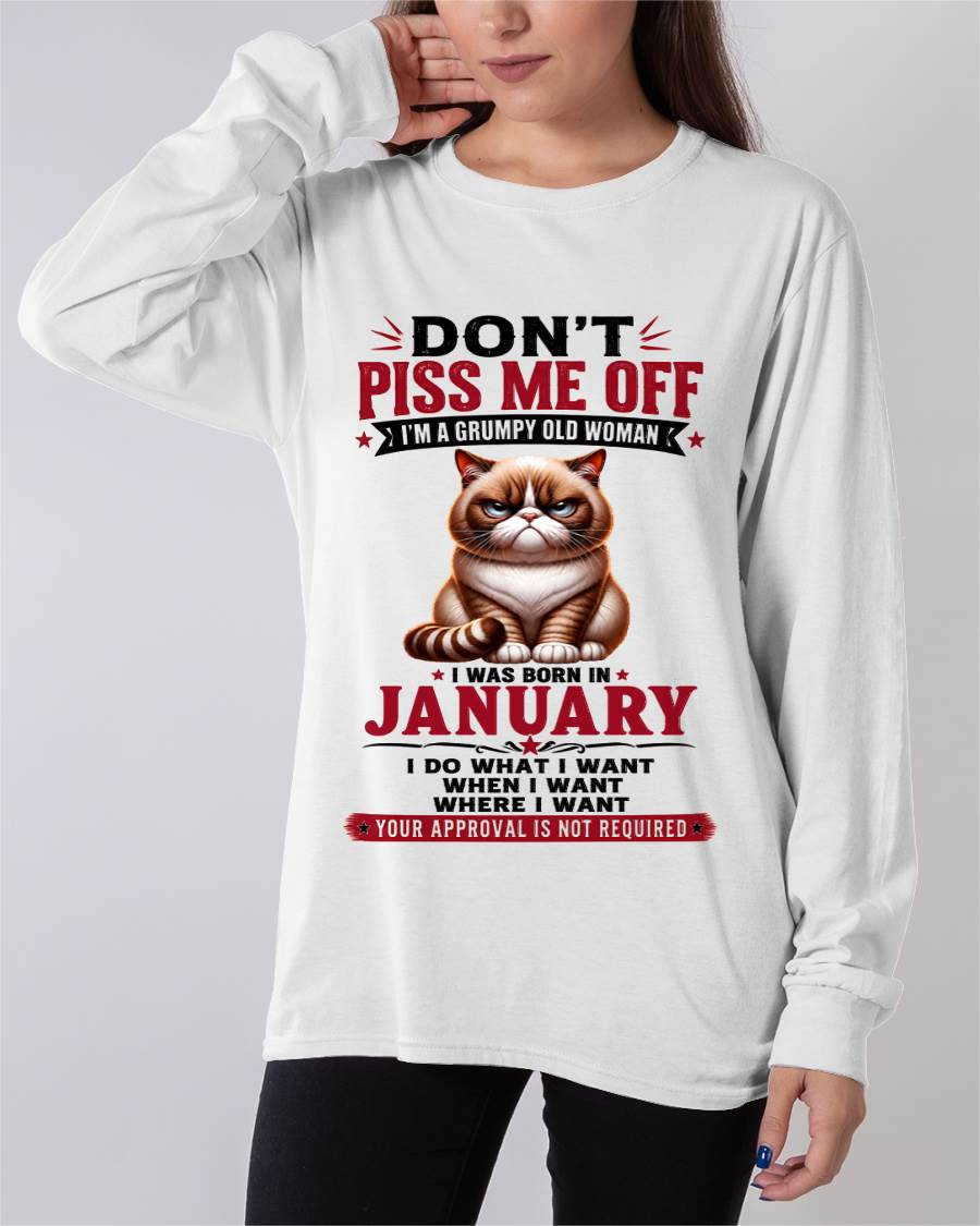 JANUARY – ZERO PATIENCE FUNNY CAT - FOR WOMEN - TLEE01 (SKU2608-291-01)