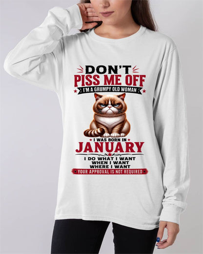 JANUARY – ZERO PATIENCE FUNNY CAT - FOR WOMEN - TLEE01 (SKU2608-291-01)