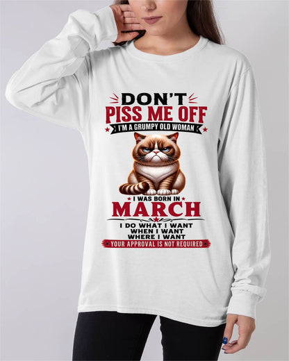 MARCH – ZERO PATIENCE FUNNY CAT - FOR WOMEN - TLEE03 (SKU2608-291-03)