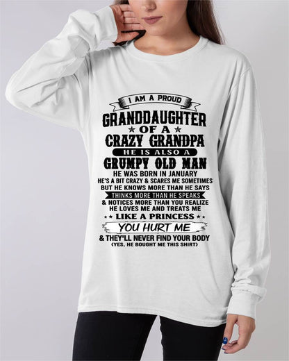 JANUARY - PROUD GRANDDAUGHTER OF A CRAZY GRANDPA - FROM GRANDPA - TLEE01 (SKU2607-114-01)