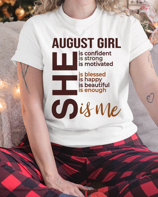 AUGUST BORN GIRL – CONFIDENT & STRONG - FOR WOMEN - TLEE08 (SKU2605-04-08)