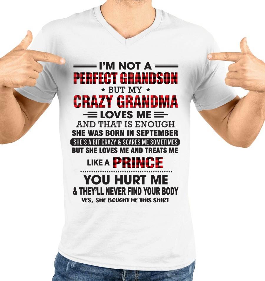 SEPTEMBER - PROUD GRANDSON OF A CRAZY GRANDMA - FROM GRANDMA - TLEE09 (SKU2603-71-09)