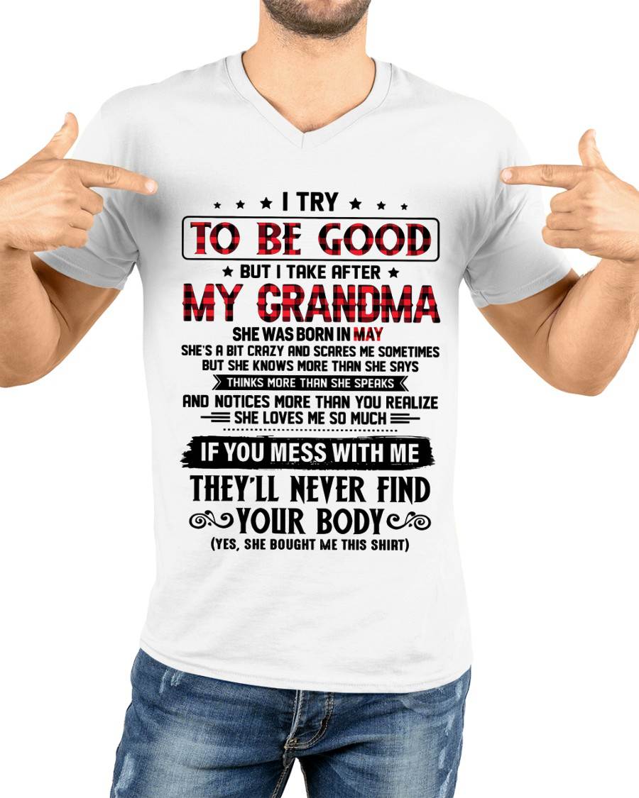 MAY - I TRY TO BE GOOD BUT I TAKE AFTER MY GRANDMA - FROM GRANDMA - TLEE05 (SKU07-102-05)
