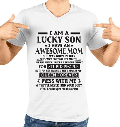 JULY - I AM A LUCKY SON I HAVE AN AWESOME MOM - FROM MOM - TLEE07 (SKU11-37-07)