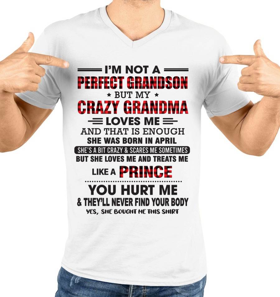 APRIL - PROUD GRANDSON OF A CRAZY GRANDMA - FROM GRANDMA - TLEE04 (SKU2603-71-04)