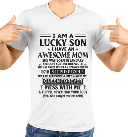 JANUARY - I AM A LUCKY SON I HAVE AN AWESOME MOM - FROM MOM - TLEE01 (SKU11-37-01)