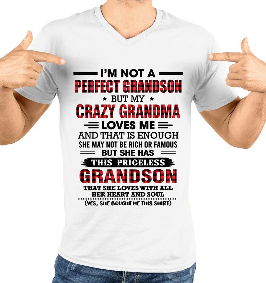 NOT PERFECT, JUST GRANDMA’S FAVORITE GRANDSON - FROM GRANDMA - TLEE00 (SKU2606-362-00)