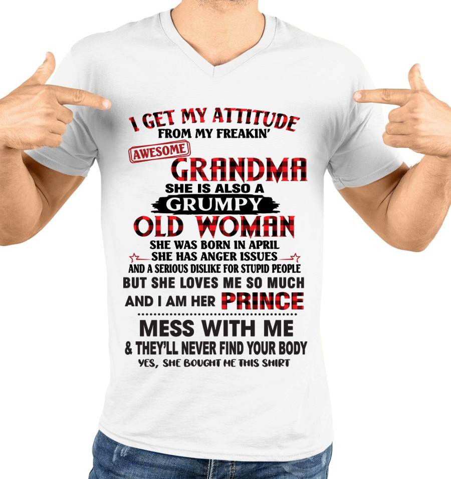 APRIL - I GET MY ATTITUDE FROM MY FREAKIN’ AWESOME GRANDMA - FROM GRANDMA - TLEE04 (SKU2603-157-04)
