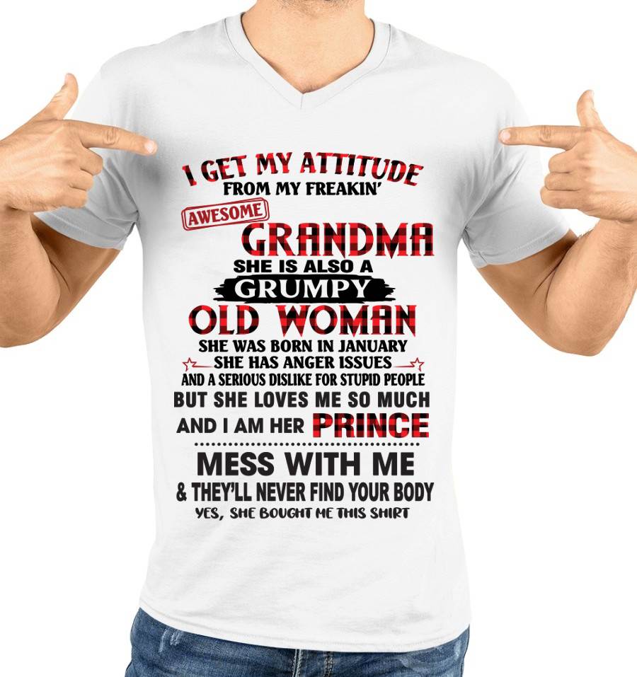 JANUARY - I GET MY ATTITUDE FROM MY FREAKIN’ AWESOME GRANDMA - FROM GRANDMA - TLEE01 (SKU2603-157-01)