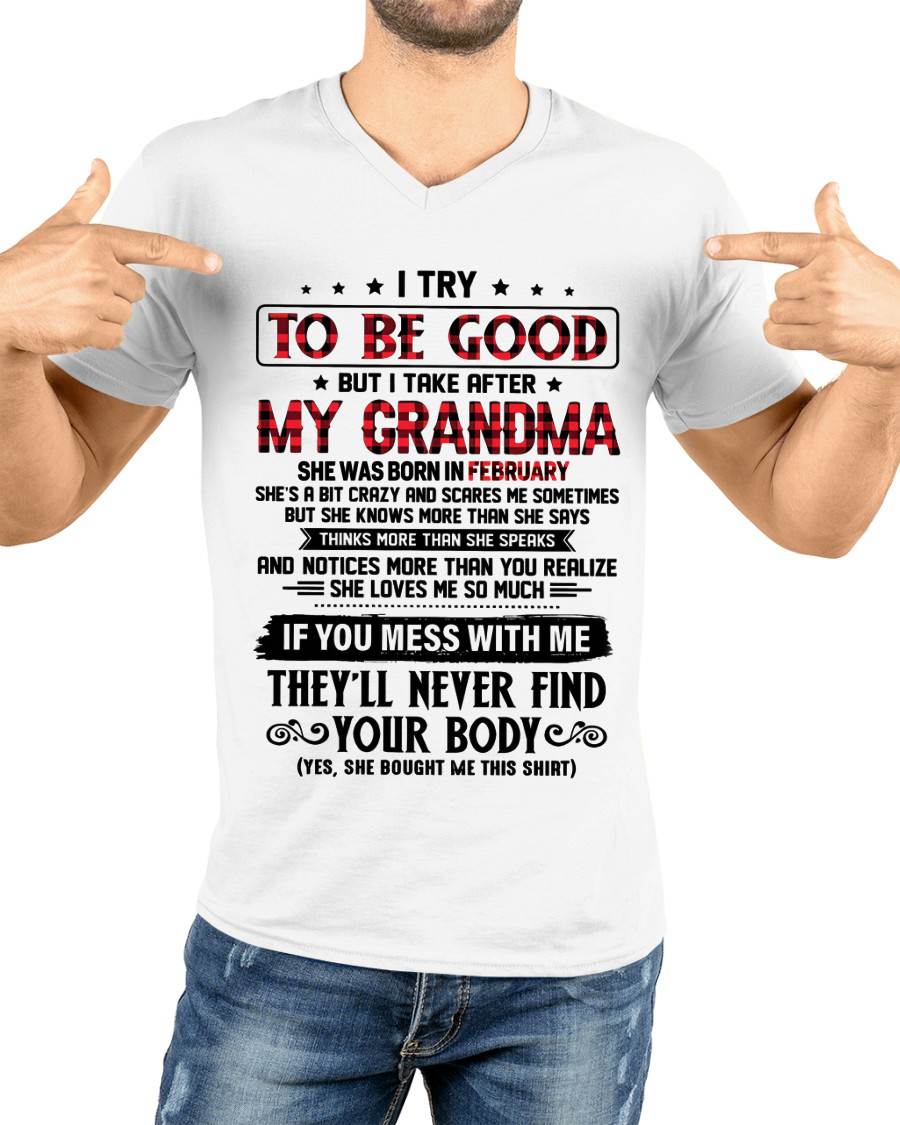 FEBRUARY - I TRY TO BE GOOD BUT I TAKE AFTER MY GRANDMA - FROM GRANDMA - TLEE02 (SKU07-102-02)