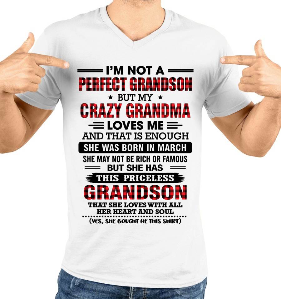 MARCH - NOT PERFECT, JUST GRANDMA’S FAVORITE GRANDSON - FROM GRANDMA - TLEE03 (SKU2606-362-03)