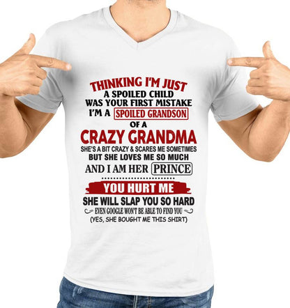 GRANDMA’S BOY – LOVED, SPOILED & PROTECTED - FROM GRANDMA - TLEE00 (SKU2602-128-00)