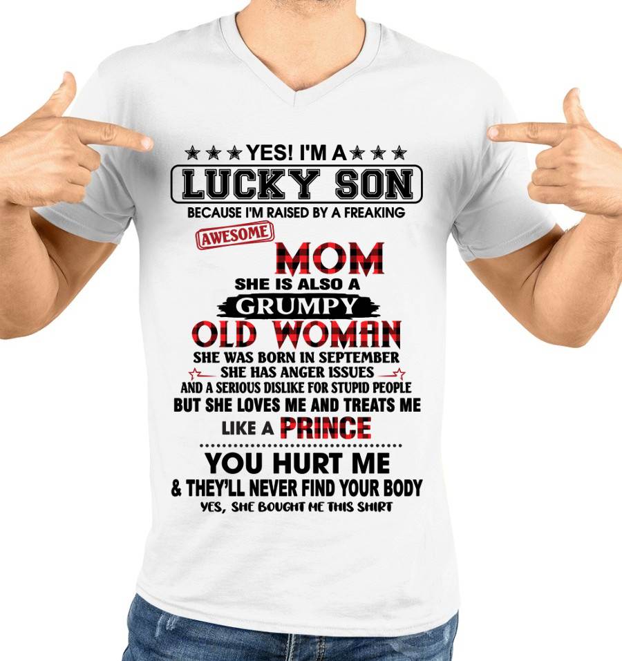 SEPTEMBER - LUCKY SON – PROUD TO BE RAISED BY AN AWESOME MOM - FROM MOM - TLEE09 (SKU2603-106-09)