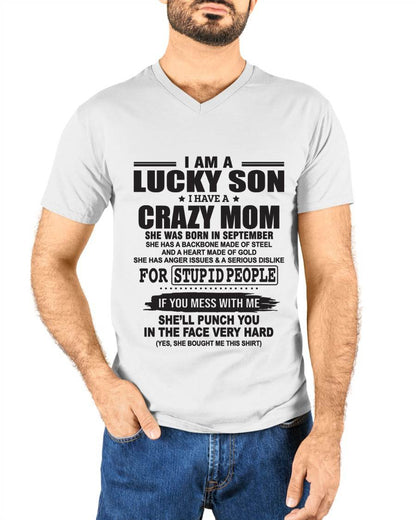 SEPTEMBER - I AM A LUCKY SON I HAVE A CRAZY MOM - FROM MOM - TLEE09 (SKU10-15-09)