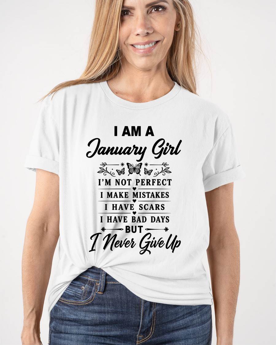 JANUARY GIRL NEVER GIVE UP - FOR WOMEN - TLEE01 (SKU2606-378-01)