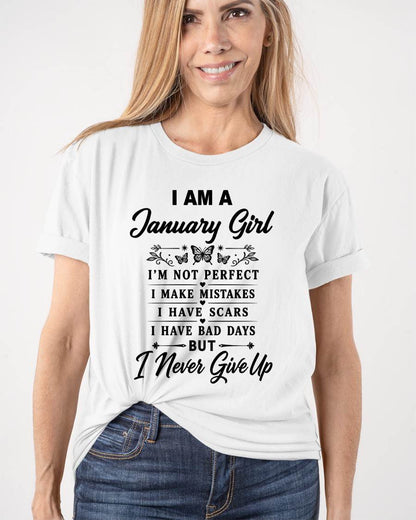 JANUARY GIRL NEVER GIVE UP - FOR WOMEN - TLEE01 (SKU2606-378-01)