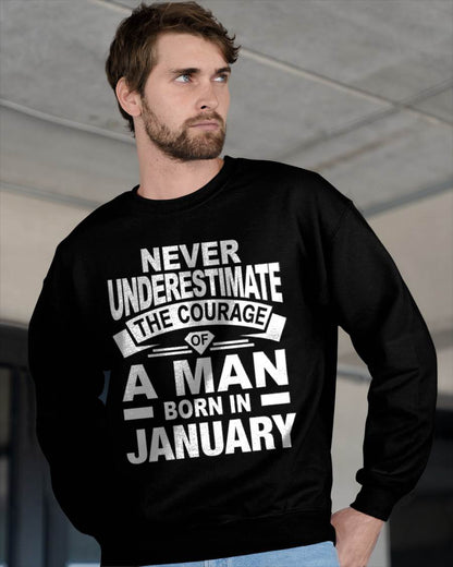 JANUARY BORN MAN : COURAGE STRENGTH & PRIDE - FOR MAN - TLEE01 (SKU2606-126-01)