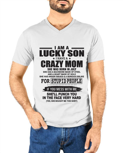 JULY - I AM A LUCKY SON I HAVE A CRAZY MOM - FROM MOM - TLEE07 (SKU10-15-07)